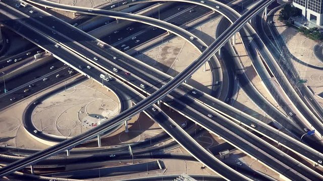 4K Time Lapse of Road Traffic Highway