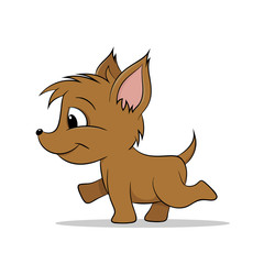 Illustration of a funny little dog