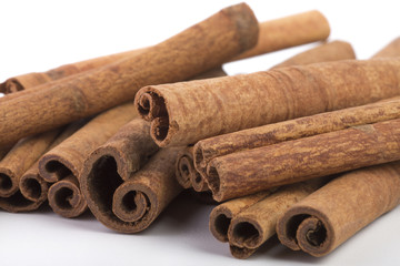 Cinnamon sticks closeup