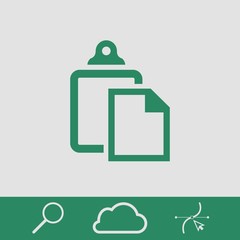 paste icon stock vector illustration flat design