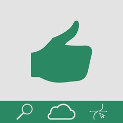 stock vector thumbs up icon vector like icon social network vector icon for app web site etc