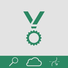 medal icon stock vector illustration flat design