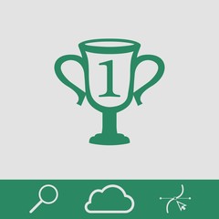 champions cup icon stock vector illustration flat design