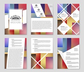 Abstract vector layout background set. For art template design, list, front page, mockup brochure theme style, banner, idea, cover, booklet, print, flyer, book, blank, card, ad, sign, sheet,, a4