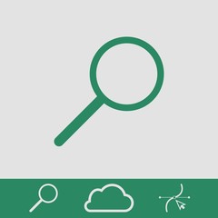 search icon stock vector illustration flat design