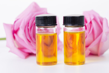 Essential oils on the table