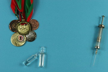 Doping in sports . Place for your text.