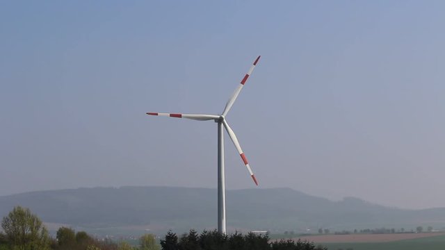 An video of a windmill - energy