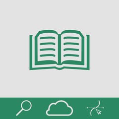 book icon stock vector illustration flat design