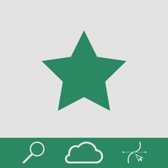 Obraz premium star icon stock vector illustration flat design