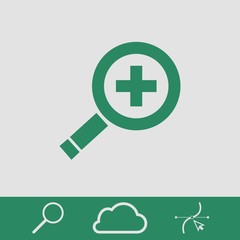 Fototapeta premium search icon stock vector illustration flat design