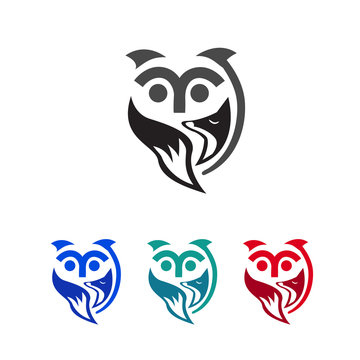 owl and fox logo care