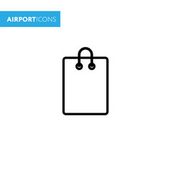 Shopping bag icon isolated on white. Vector.Isolated on white background.