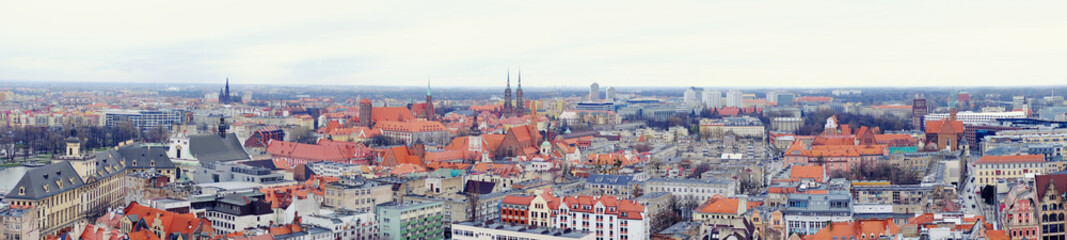 Naklejka na ściany i meble Panorama Wroclaw
