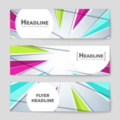 Fototapeta premium Abstract vector layout background set. For art template design, list, page, mockup brochure theme style, banner, idea, cover, booklet, print, flyer, book, blank, card, ad, sign, sheet,, a4
