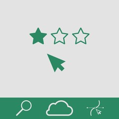 rating icon stock vector illustration flat design