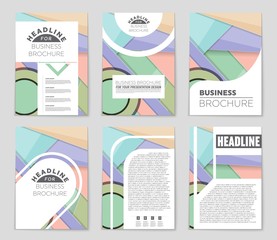 Abstract vector layout background set. For art template design, list, front page, mockup brochure theme style, banner, idea, cover, booklet, print, flyer, book, blank, card, ad, sign, sheet,, a4