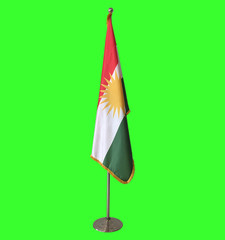 Floor stand flag of Kurdistan region