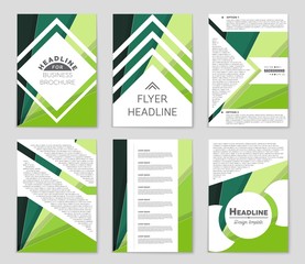 Abstract vector layout background set. For art template design, list, front page, mockup brochure theme style, banner, idea, cover, booklet, print, flyer, book, blank, card, ad, sign, sheet,, a4