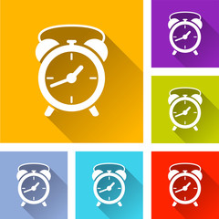 six clock icons