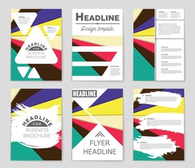 Abstract vector layout background set. For art template design, list, front page, mockup brochure theme style, banner, idea, cover, booklet, print, flyer, book, blank, card, ad, sign, sheet,, a4