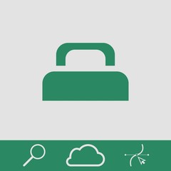 bed icon stock vector illustration flat design