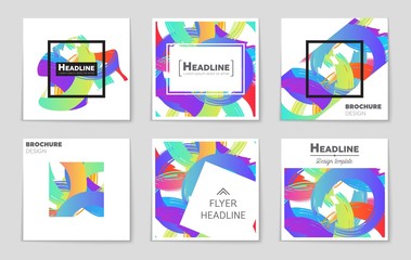 Abstract vector layout background set. For art template design, list, front page, mockup brochure theme style, banner, idea, cover, booklet, print, flyer, book, blank, card, ad, sign, sheet,, a4.