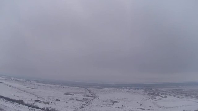 The approach in winter