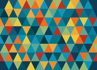 abstract geometric vector background, triangle pattern