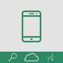 smartphone icon stock vector illustration flat design