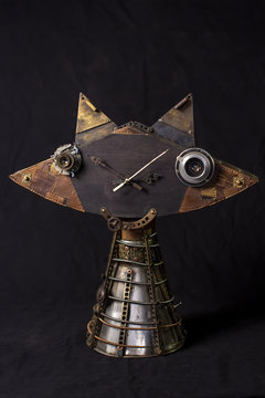 Steampunk Cat Clock