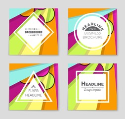 Abstract vector layout background set. For art template design, list, front page, mockup brochure theme style, banner, idea, cover, booklet, print, flyer, book, blank, card, ad, sign, sheet,, a4