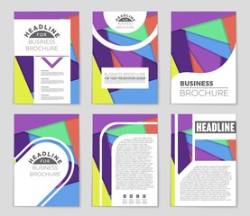 Abstract vector layout background set. For art template design, list, front page, mockup brochure theme style, banner, idea, cover, booklet, print, flyer, book, blank, card, ad, sign, sheet,, a4