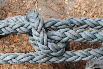 Fototapeta na wymiar Close up rope bundle Tight fit