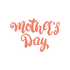 Mothers Day calligraphic lettering design. Holiday typography