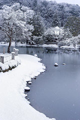 白水阿弥陀堂雪景色