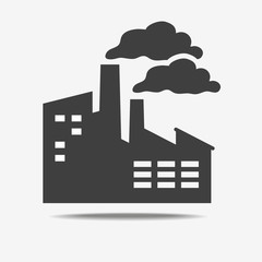 Obraz premium Factory icon isolated