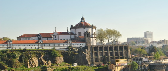 Vista para a serra do Pilar, cidade do Porto, Portugal, Vila Nova de Gaia