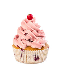 Cupcake with red currant
