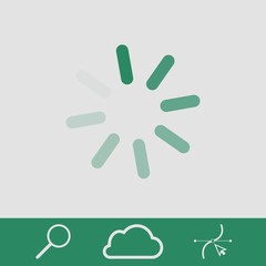 loading icon stock vector illustration flat design