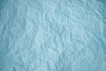 Texture of crumpled Blue paper