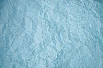 Texture of crumpled Blue paper