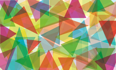 Abstract background with colored triangles