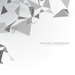 Fototapeta premium white background with triangle shapes