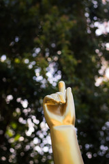 The Golden hand Buddha at Thailand