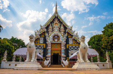 Wat phra jao prom maharaj Temple (watpamaidang) in chiangmai, Thailand.