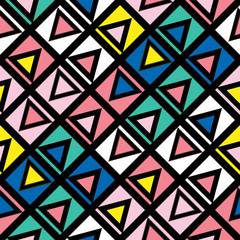 Colorful bold bright seamless pattern