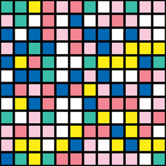 Colorful bold bright seamless pattern