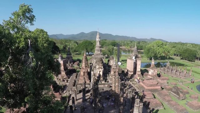 Muttertempel Wat Mahathat in Sukothai, Thailand