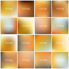 Abstract Creative concept vector multicolored blurred background set. For Web and Mobile Applications, art illustration template design, business infographic and social media, modern decoration
